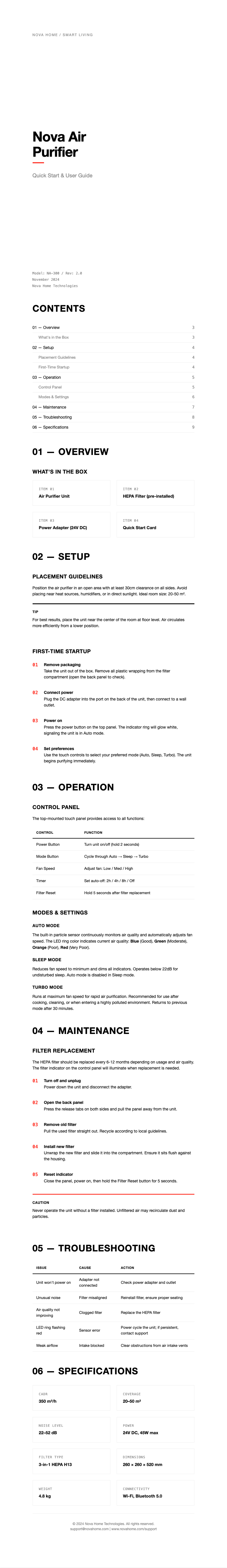 Modern minimalist instruction manual